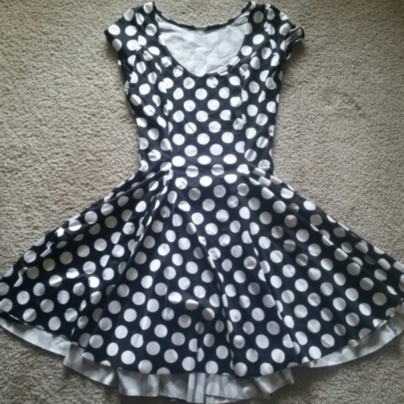 COPY - Black Milk Evil Monochromatic Dot dress M MUSEUM FEELER - Picture 1 of 14